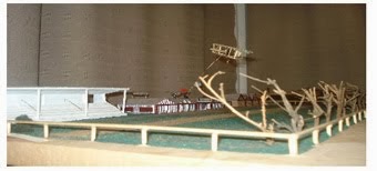 Maqueta del 1er. aeródromo argentino (1910-1934) Av. Fernández de la Cruz y Larrazabal- Va. Lugano.