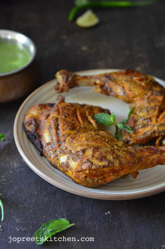 Tandoori Chicken (Indian Style Roasted Chicken) Jopreetskitchen