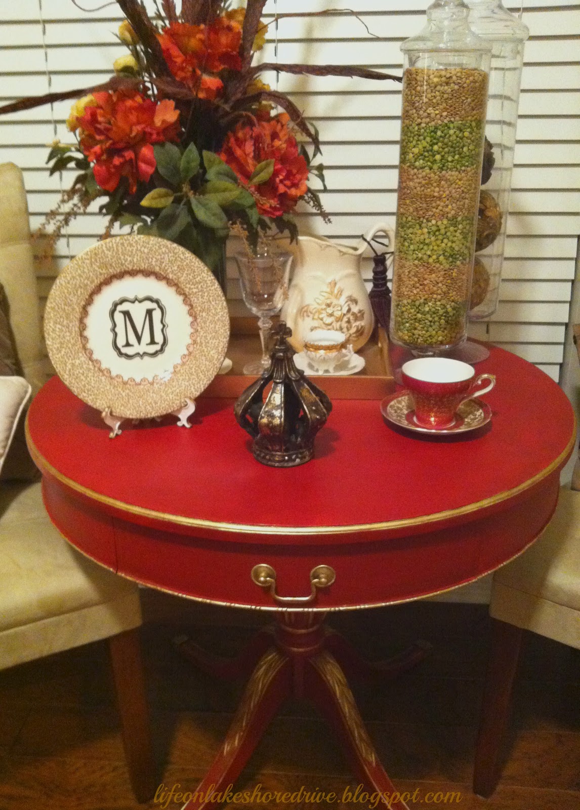 ASCP Emperor's Red Table Makeover Life on Lakeshore Drive