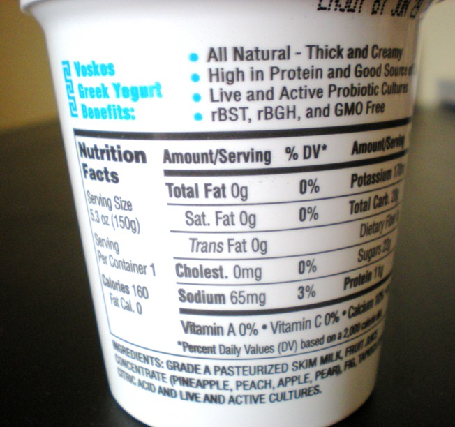 Frozen nonfat yogurt calories from costco