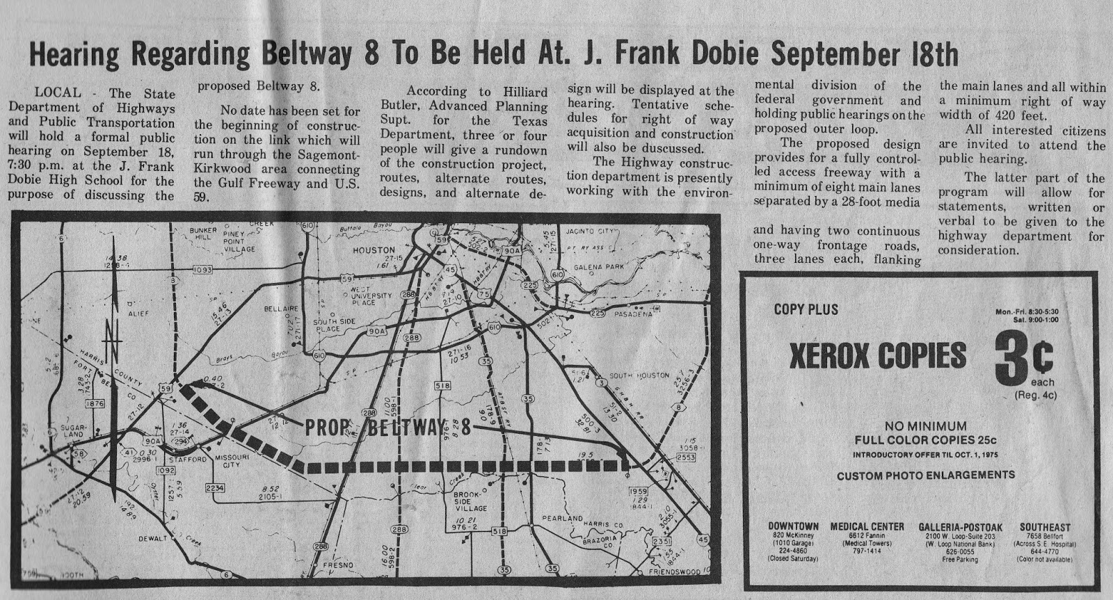 South Belt Houston Digital History Archive 1975 Hearing Regarding