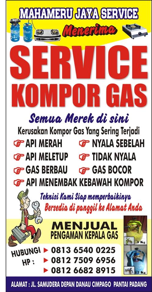 SERVICE KOMPOR GAS PADANG