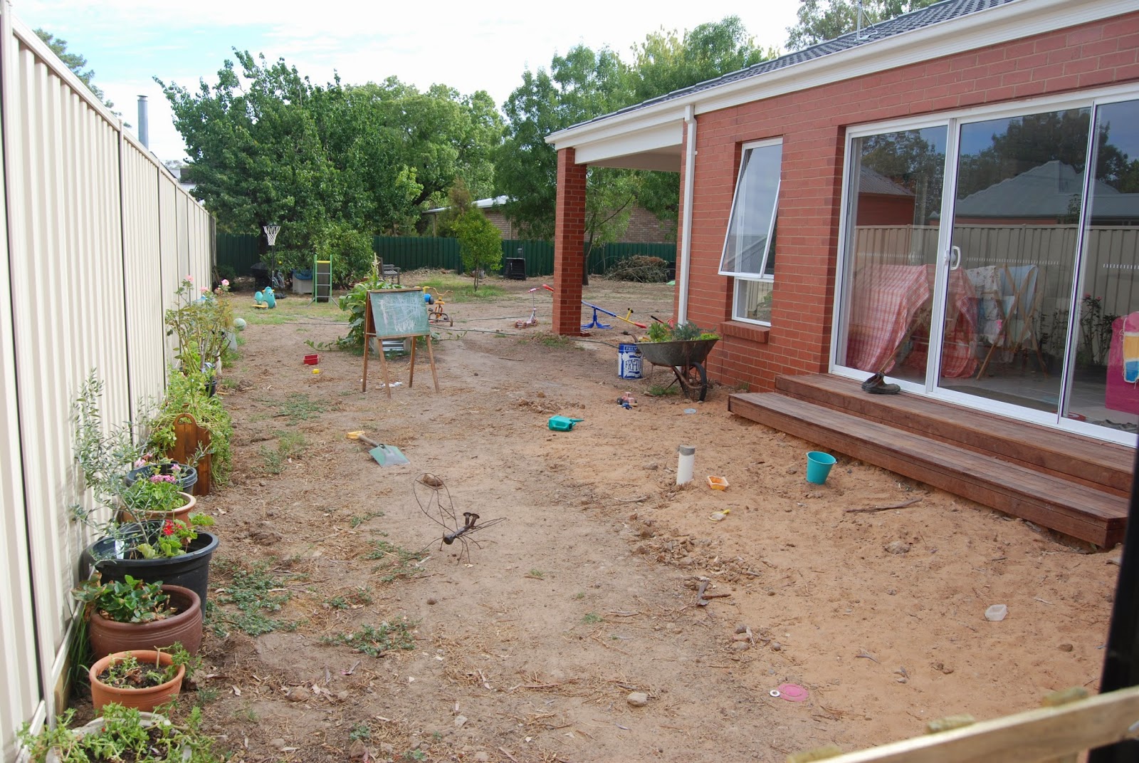 Stonefruit Season creating a garden from scratch before and after...