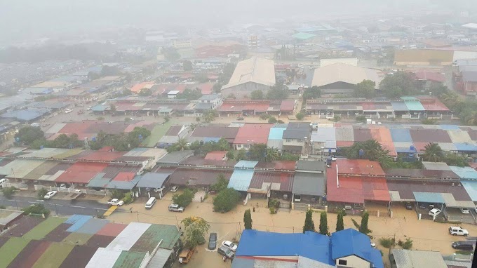 Sekitar Banjir kilat di Kota Kinabalu akibat hujan lebat - 8 November 2015