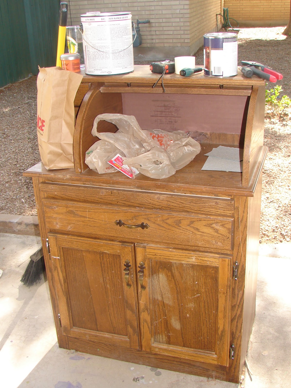 My Dear Trash Roll Top Desk Re Do Mother S Day At The Barn