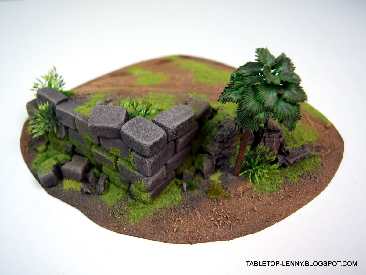 Wargaming Terrain Model Scenery Jungle Hills For Pirate Island