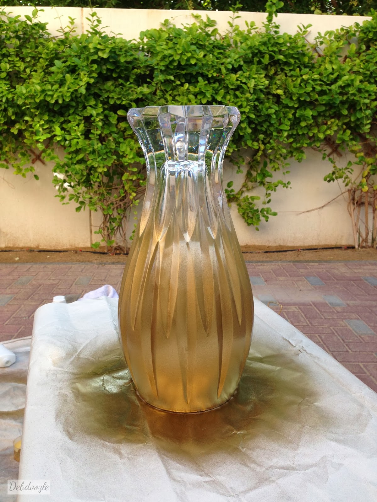 Debdoozle Gold Ombre Vase