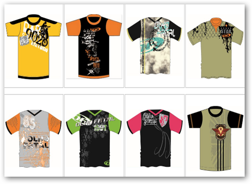 Macam-macam baju lengan pendek dengan berbgai pilihan warna :D