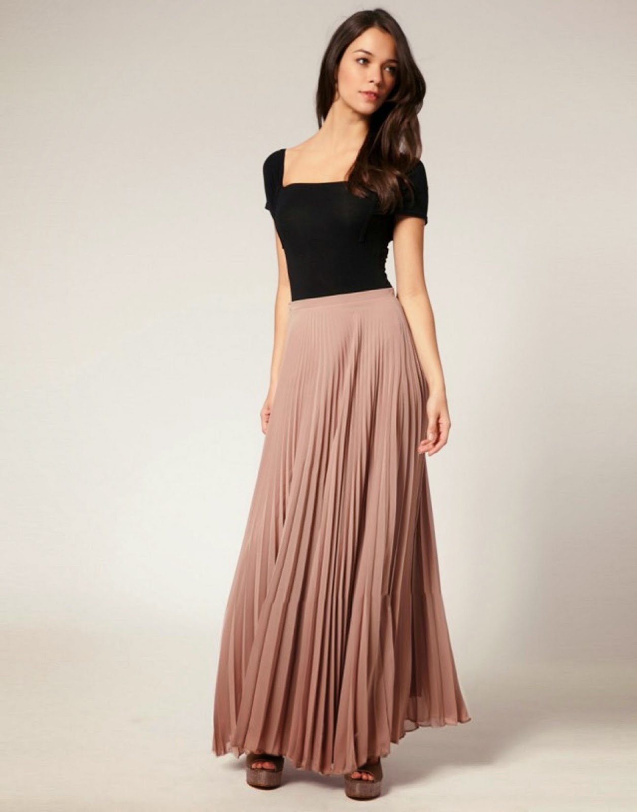 full length skirt and top