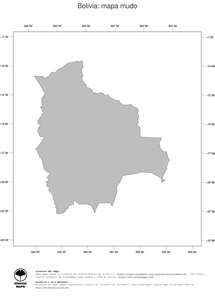 Mapa blanco y negro de Bolivia Mapa blanco y negro de Bolivia
