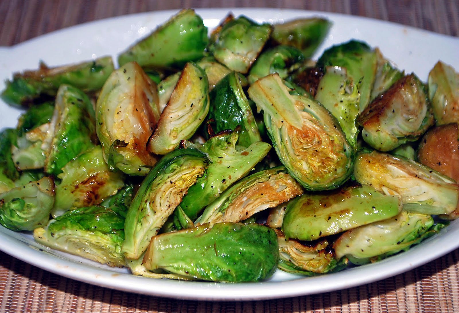 Lucy's Ladle Soy Roasted Brussels Sprouts