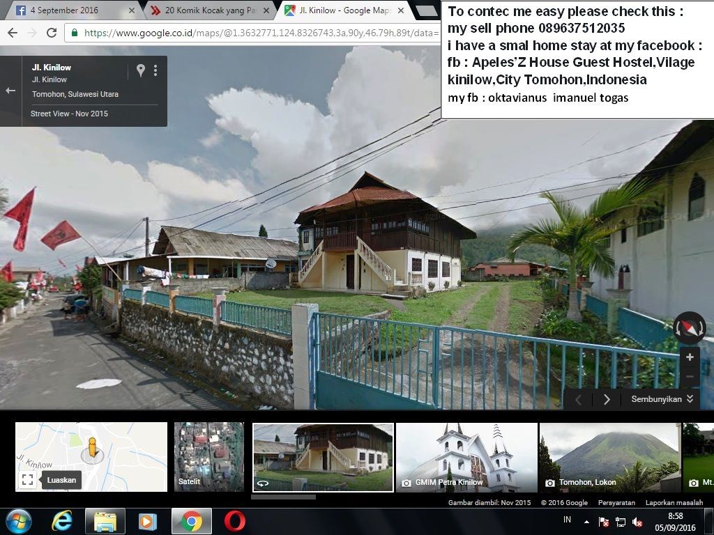 Apeles'Z House Observing Nature Planet Earth Kinilow Tomohon Indonesia