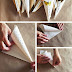 Usando cones de papel na decoração