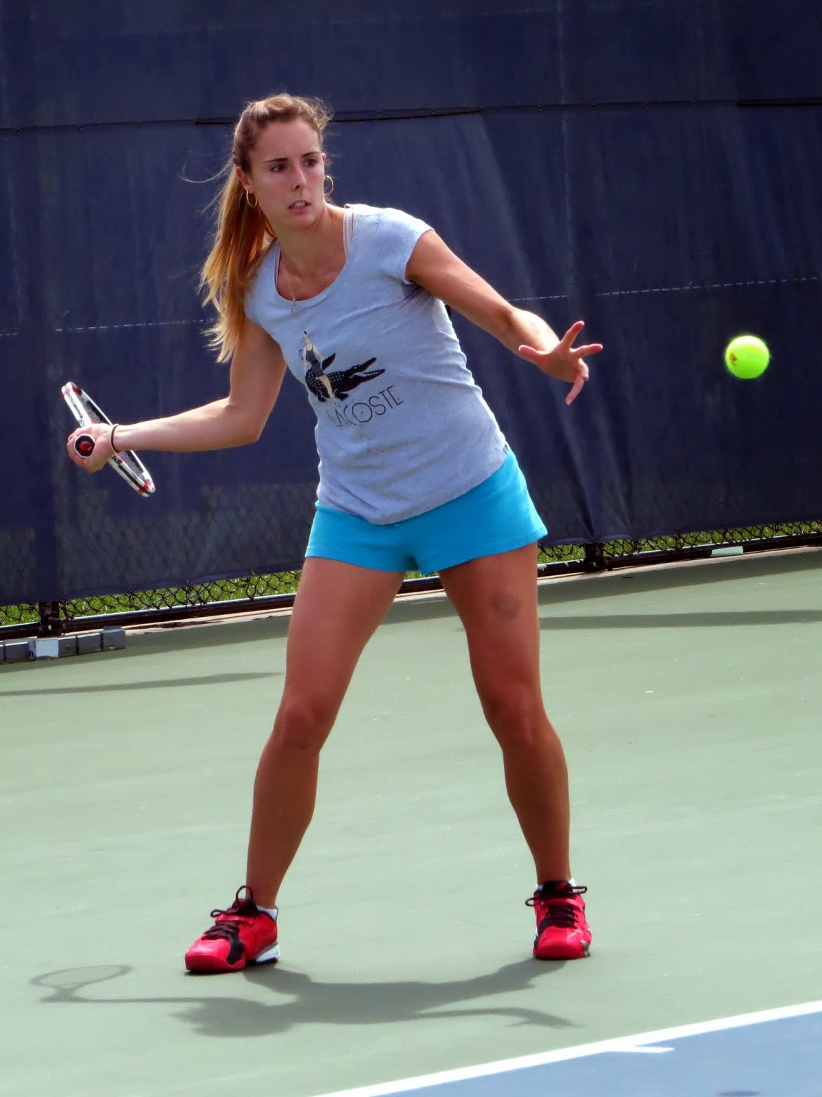 Tennis Fashion Fix Alize Lacoste Practice Outfit (Rogers Cup
