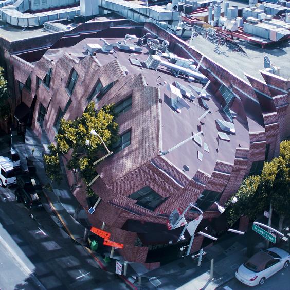 fotografia nicholas kennedy sitton surreal edifícios prédios tortos enrolados