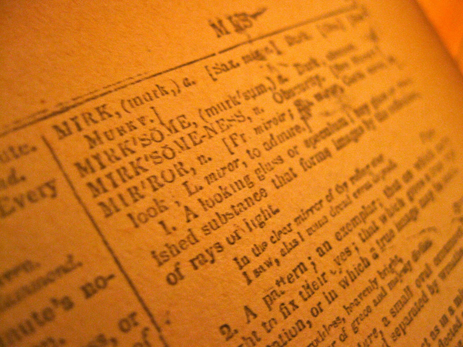 Beauty, and What It Means Thoughts on a Word Mirror