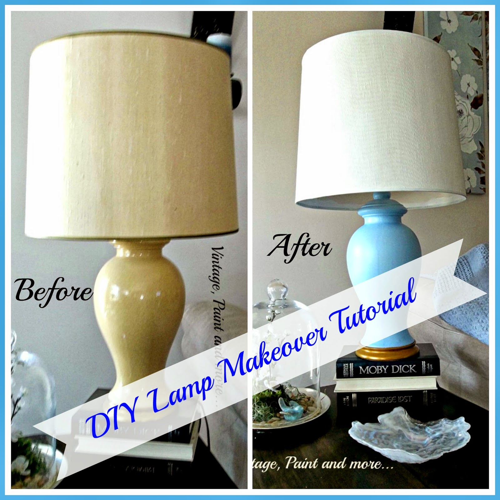 Diy Lamp Makeover Vintage Paint And More