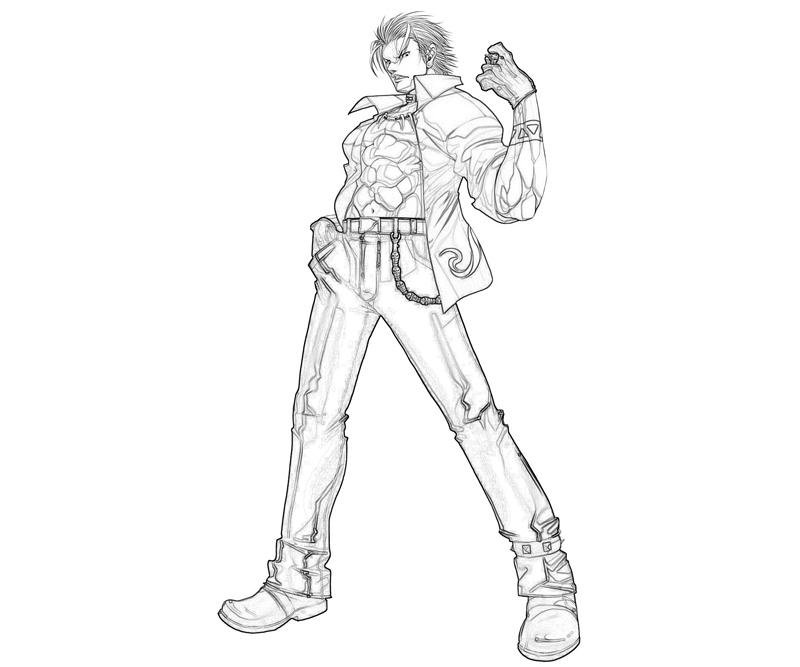 King of Fighters Shen Woo Strong Coloring Pages king-of-fighters-shen-woo-strong-coloring-pages