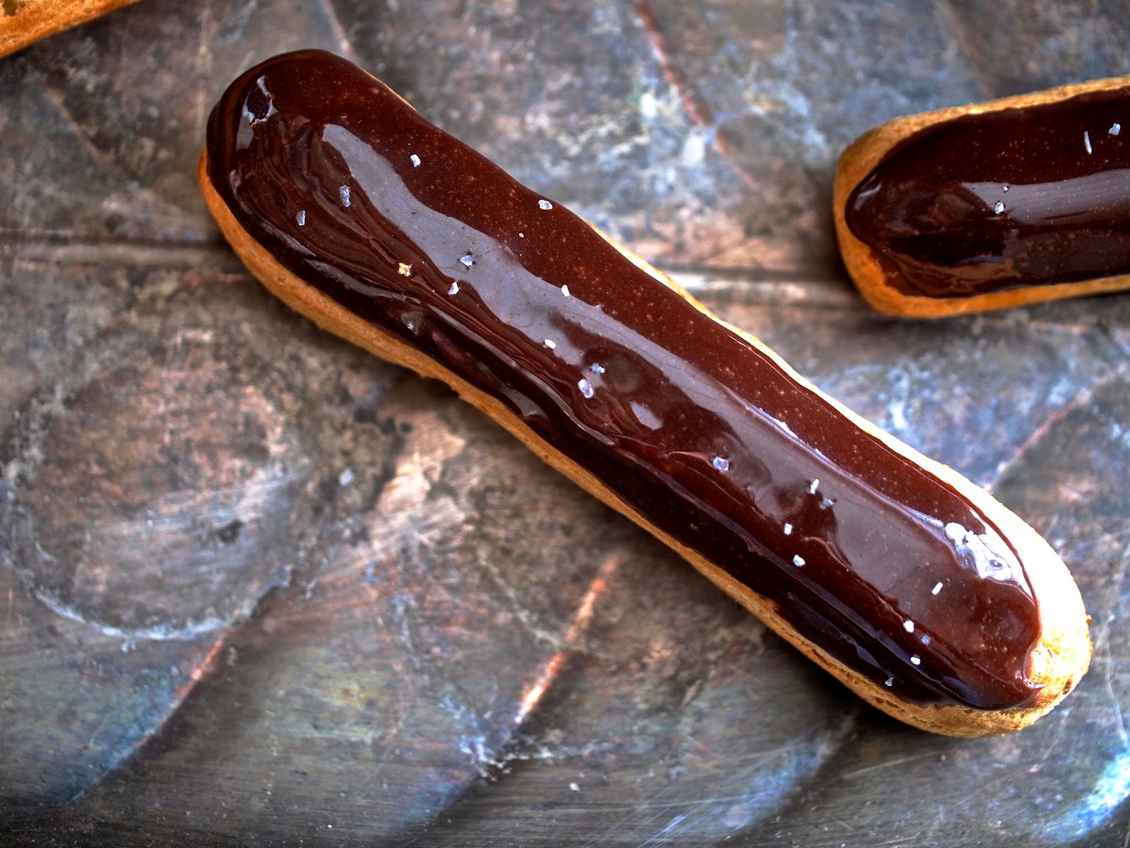 SALTED CARAMEL ECLAIRS