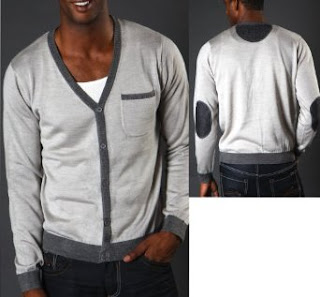 XRay Men's Cardigans with Elbow Patches