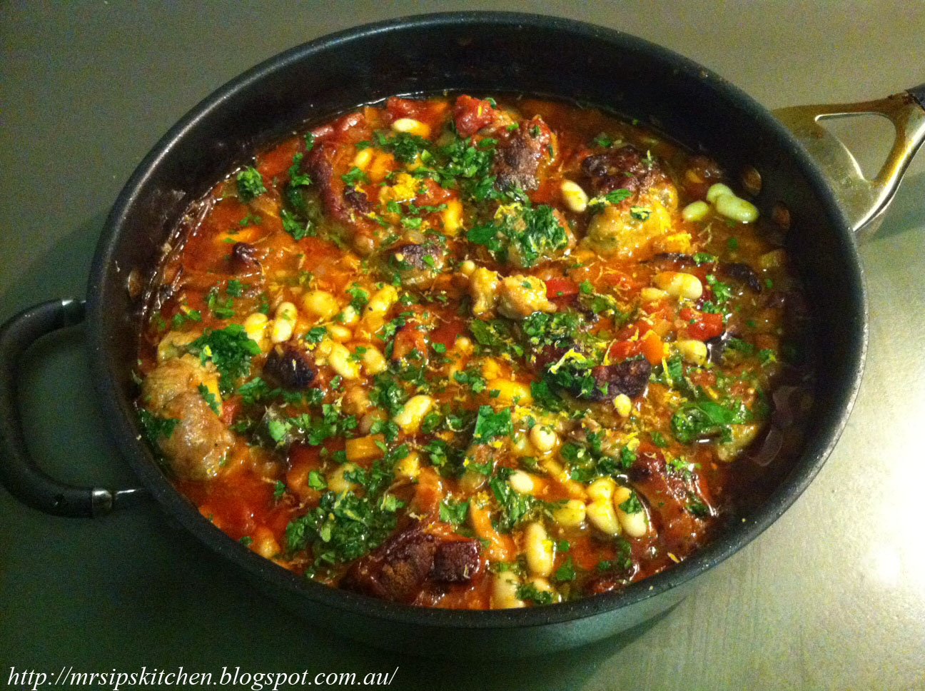 Mrs. Ip's Kitchen Veal Osso Bucco with Cannellini Beans