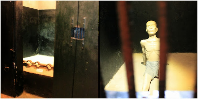 Cachot area is used to confine prisoners who break the rules in prison at Maison Centre (Hoa Lu Prison) in Hanoi, Vietnam Cachot area is used to confine prisoners who break the rules in prison at Maison Centre (Hoa Lu Prison) in Hanoi, Vietnam