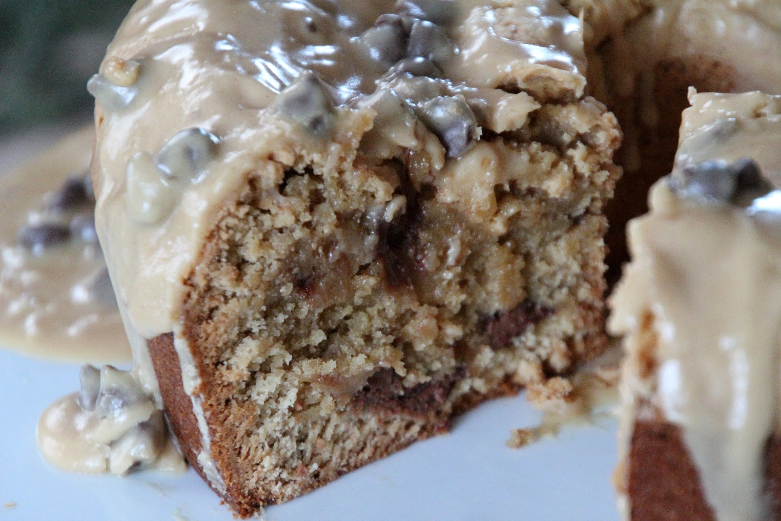 Life Is Sweets Peanut Butter Chocolate Chip Pound Cake with Peanut