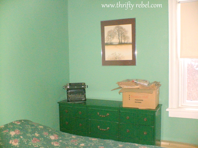 Weather Beaten Lime Green Dresser Makeover Color Me Thrifty