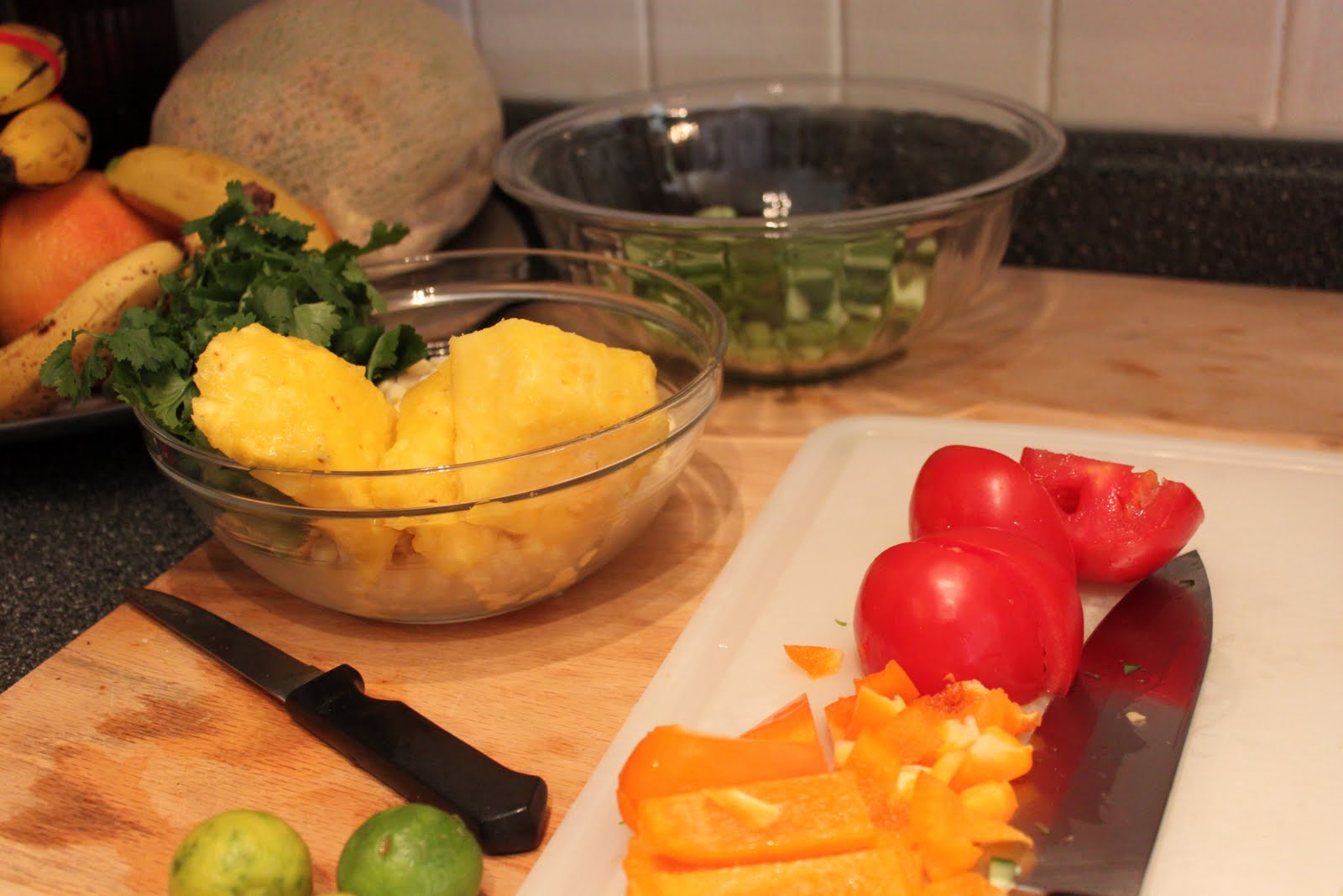 Coles Cafe Corn Pineapple Bruschetta/Salsa