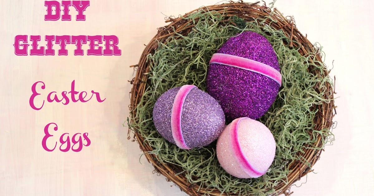 Cathie Filian DIY Glitter Easter Eggs with Mod Podge