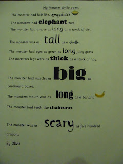 Year 4 blog: Simile poetry