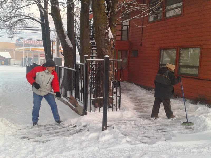 LLEGO LA NIEVE A COYHAIQUE