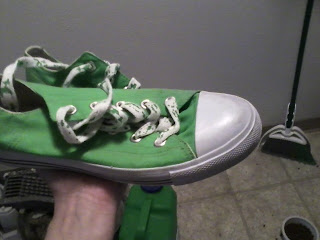 lime green converse style sneakers