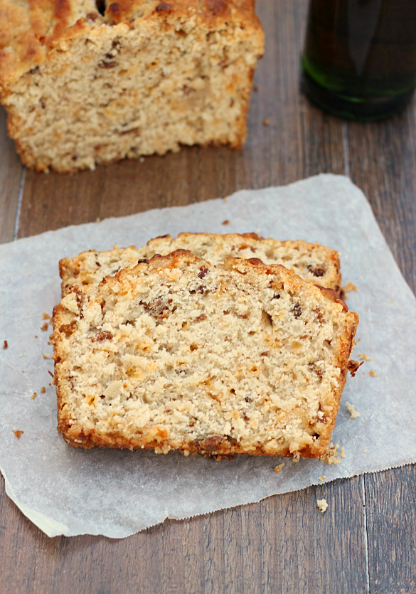 Garlic Cheddar Bacon Beer Bread Whats Cooking Love?