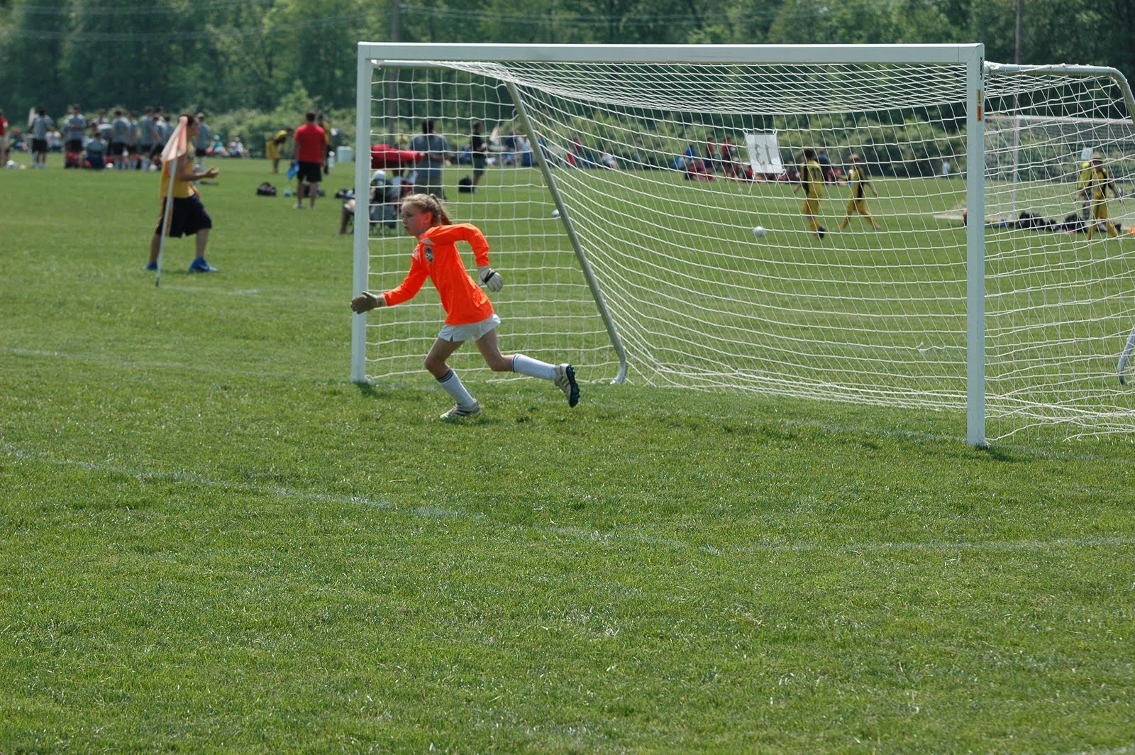 STATS DAD Youth Soccer Goalie Facing an Opponent 1v1