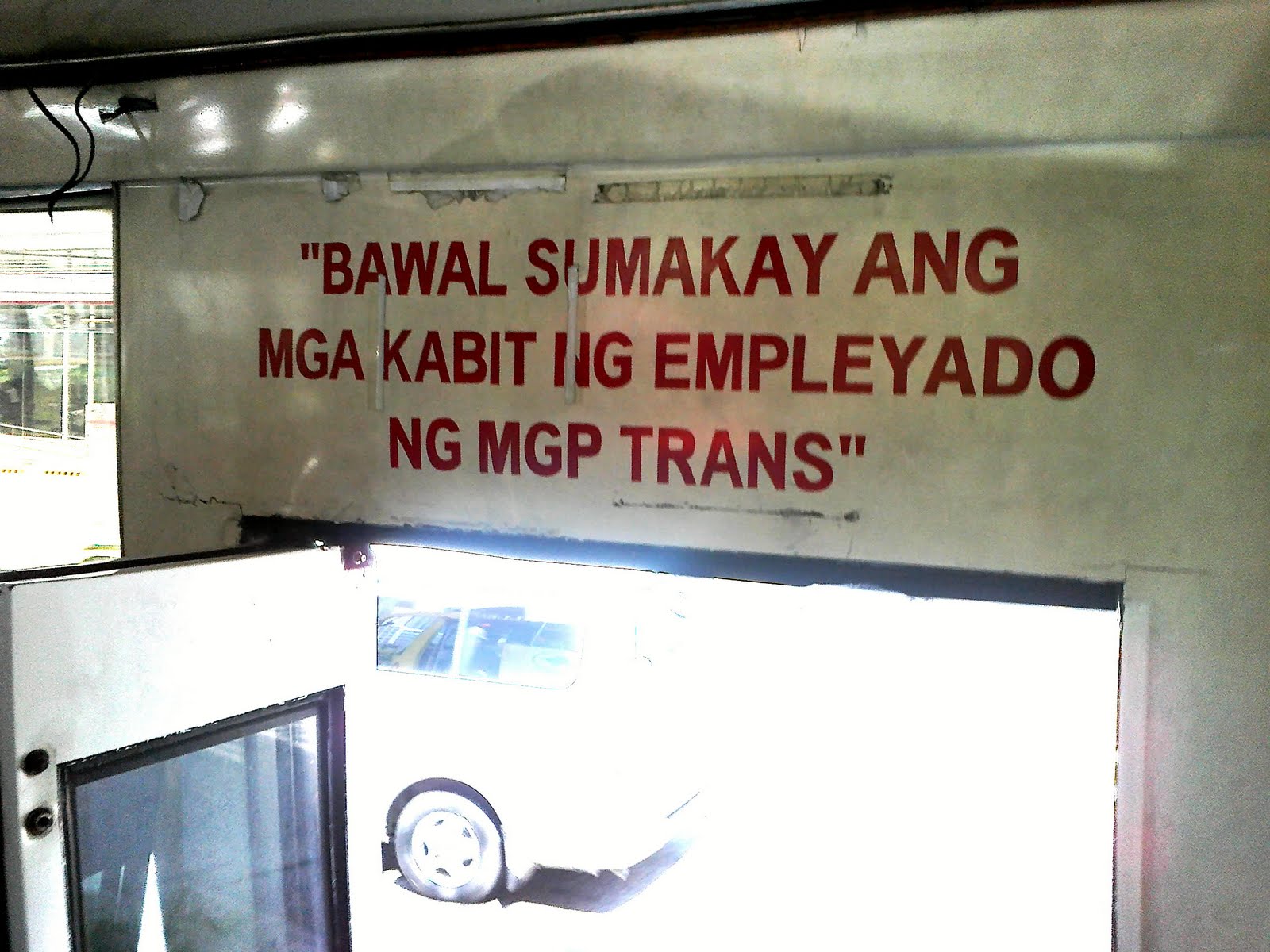 I've ridden another MGP Trans bus with more amusing notices, ... I've ridden another MGP Trans bus with more amusing notices, ...