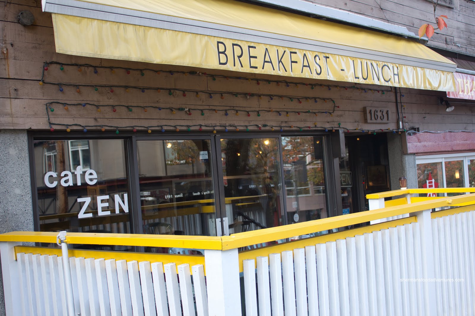 Sherman's Food Adventures Cafe Zen