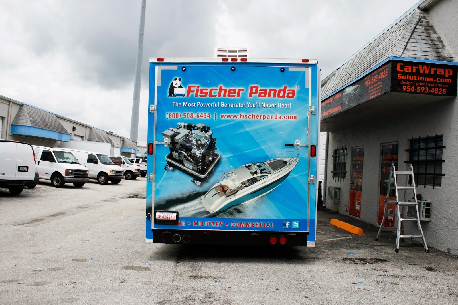 Trailer 3M Vinyl Wrap Graphics Fort Lauderdale Florida Fischer Panda