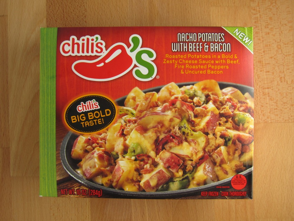 Review Chili's Nacho Potatoes with Beef & Bacon Brand Eating