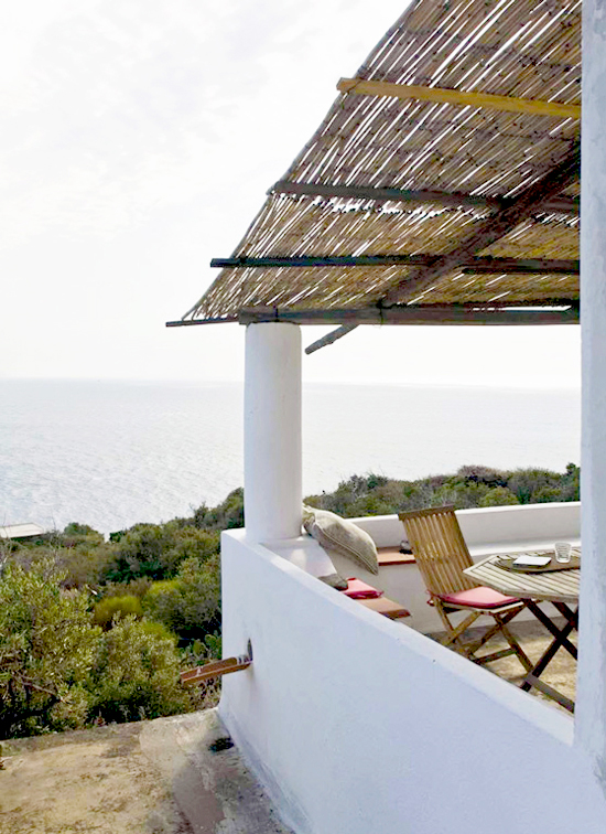 Terrace with a sea view
