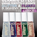 Layla cosmetics e Trendynail: Glitter and Flakes swatch preview intera collezione