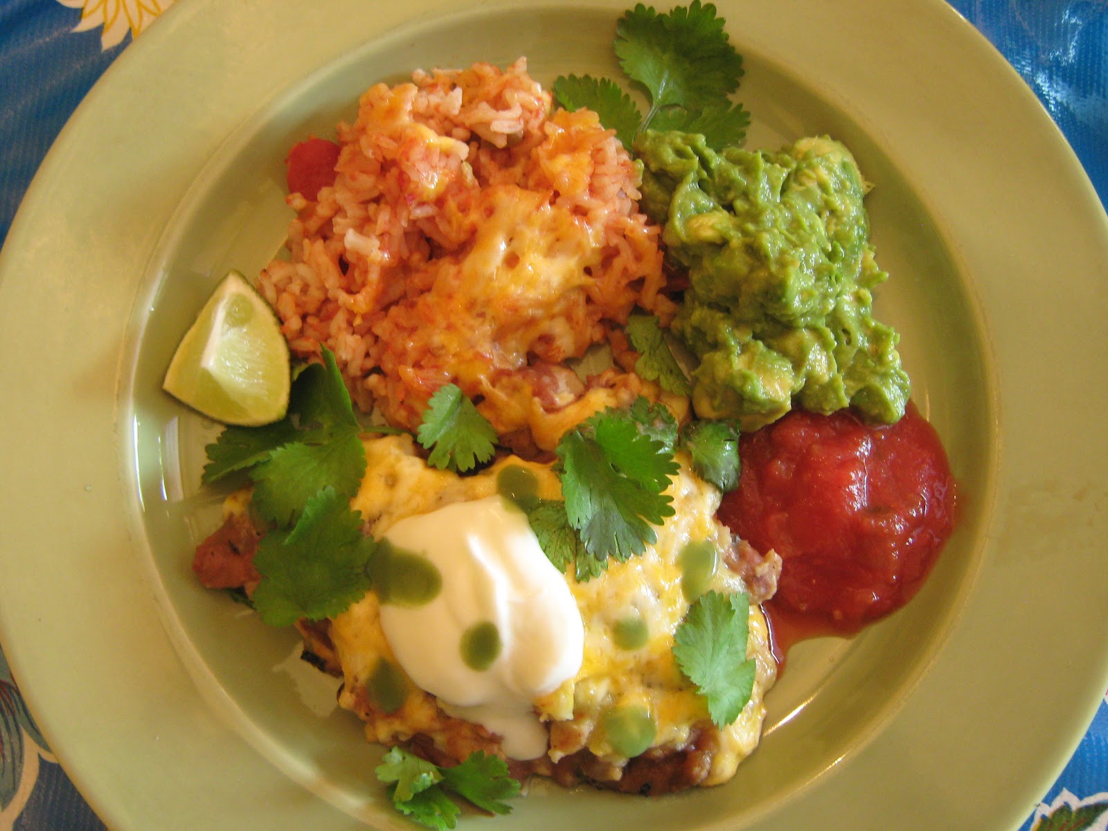 Rindy Mae Fajita Enchiladas + Cheesy Salsa Rice + This Week's Menu