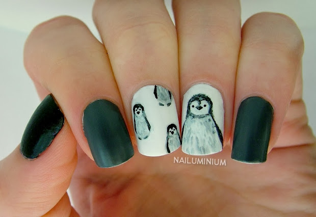 nailuminium baby penguin skittlette
