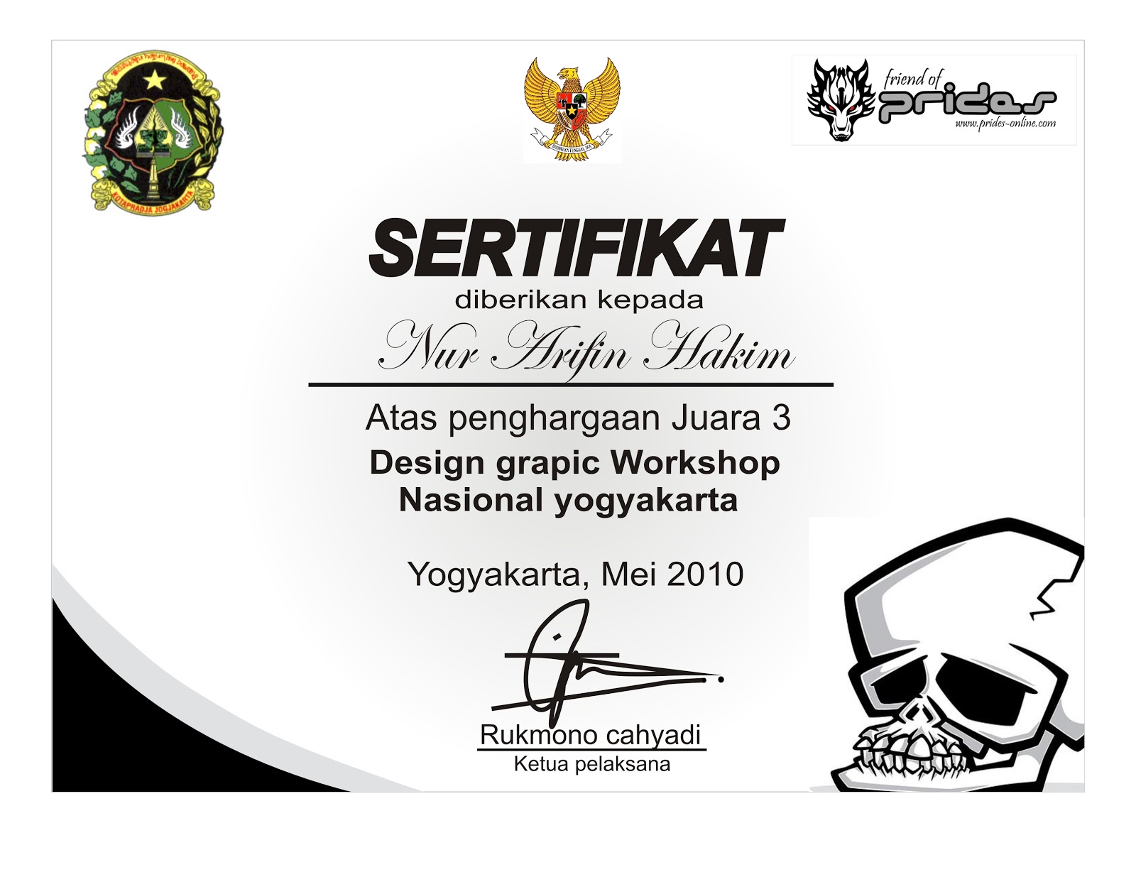 contoh sertifikat