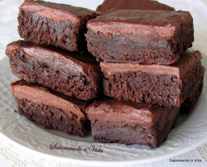 saboreando a vida Fudge Brownies