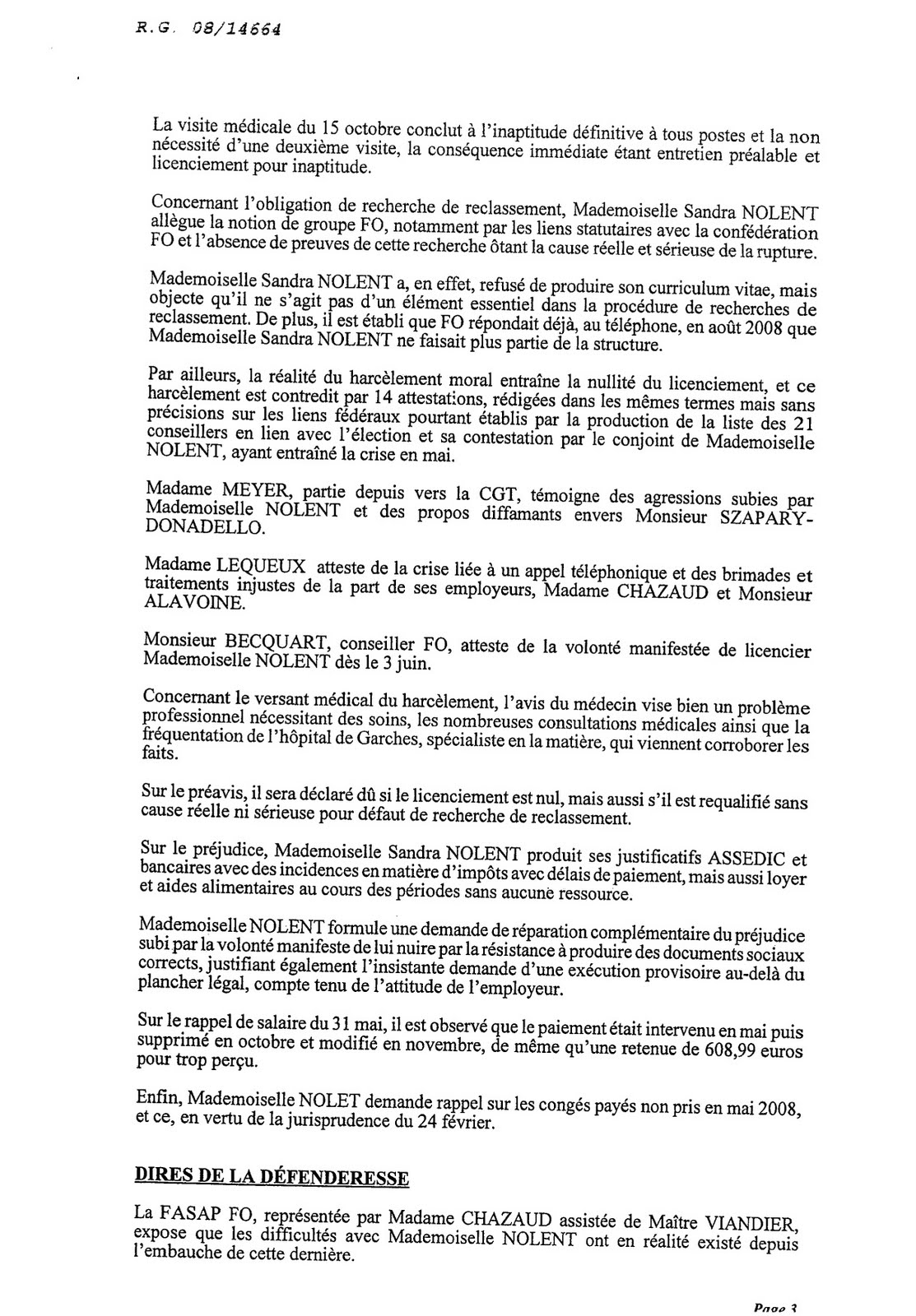 dommages et intérêts licenciement abusif