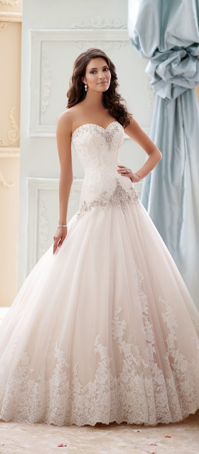 David Tutera for Mon Cheri Spring 2015 Bridal Collection crazyforus