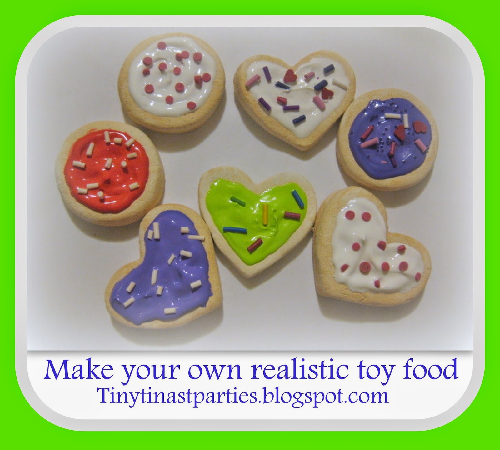 Tinytina Creations "T" Parties DIY play food COOKIES