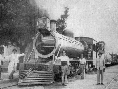Circa 1910 - FFCC SANTA FE A TUCUMAN - Estación Añatuya, Santiago del Estero.