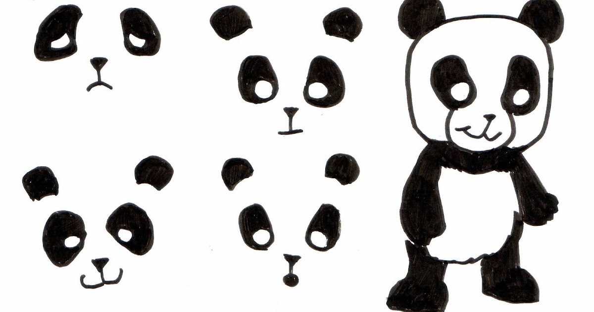 Kid Sketches: Panda Sketching Pages - Kids' activity for a rainy afternoon